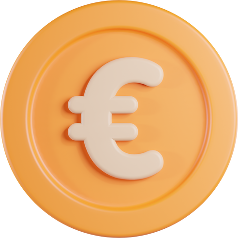 Euro 3D Icon