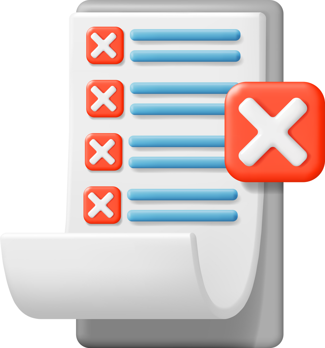 3D Paper Clipboard Holder with Checklist Symbol